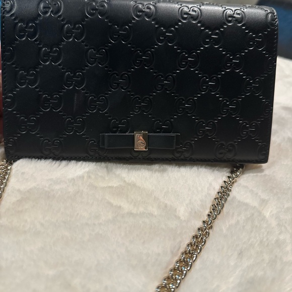 GG MARMONT LEATHER MINI CHAIN BAG - Picture 5 of 8